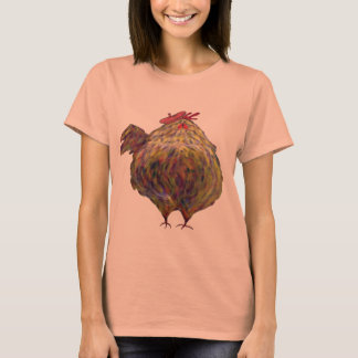 Poulet gras portant un T-shirt Beret