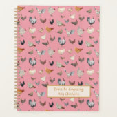 Poulet heureux motif rose (Devant)