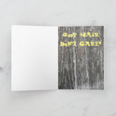 poulet polonais "coop hair no care!" Carte 5"x7" (Intérieur)