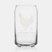 Poulet Poops Petit-déjeuner Drôle Design (Verso)