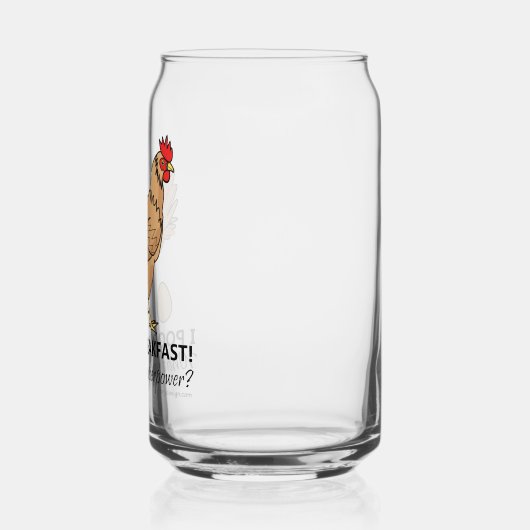 Poulet Poops Petit-déjeuner Drôle Design (Gauche)