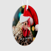 Poulet Sussex tacheté à Noël de Noël (devant)