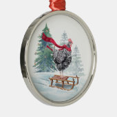 Poulets Arbre de Noël Ornement mignon Dormir Hen (Droite)