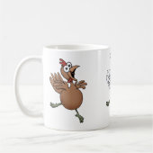 Poulets de bande dessinée sur une tasse (Gauche)