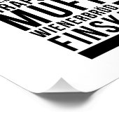 Poulets de café sucré Fika Poster de typographie (Coin)