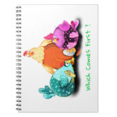 Poulets De Carnet Agricole En Attente D'Oeuf À Hat (Devant)