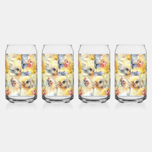 Poulets De Ferme. Poulet aquarelle (Droite)