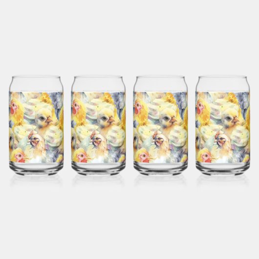 Poulets De Ferme. Poulet aquarelle (Recto)