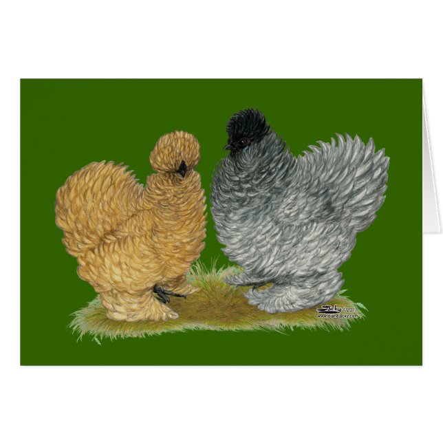 Poulets de grésillement (Devant Horizontal)