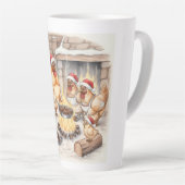 Poulets de Noël Rôtissant des Châtaignes, Mug Latt (Angle droit)