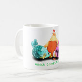 Poulets En Attente D'Oeuf Pour Hatch Mug Fun (Devant gauche)