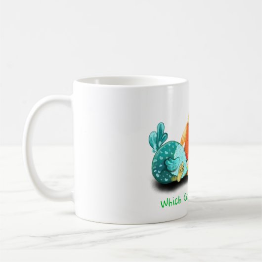 Poulets En Attente D'Oeuf Pour Hatch Mug Fun (Gauche)