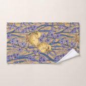 Poulets et hyacinthes jaunes (Serviette à main)