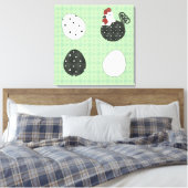 Poulets et oeufs de poule de Chubby toile étirée (Insitu(Chambre))