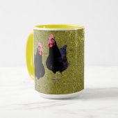 Poulets noirs dorés, Mug de café (Devant gauche)