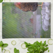 Poulets Sur Bain D'Oiseau Serviette De Cuisine (Plié)