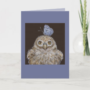 poulette avec carte papillon