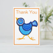 Poulette bleue Merci (Debout devant)