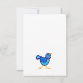 Poulette bleue Merci (Dos)