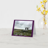 Poulnabrone Dolmen (Irlande) Carte pour notes (Fleur jaune)
