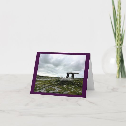 Poulnabrone Dolmen (Irlande) Carte pour notes (Devant)