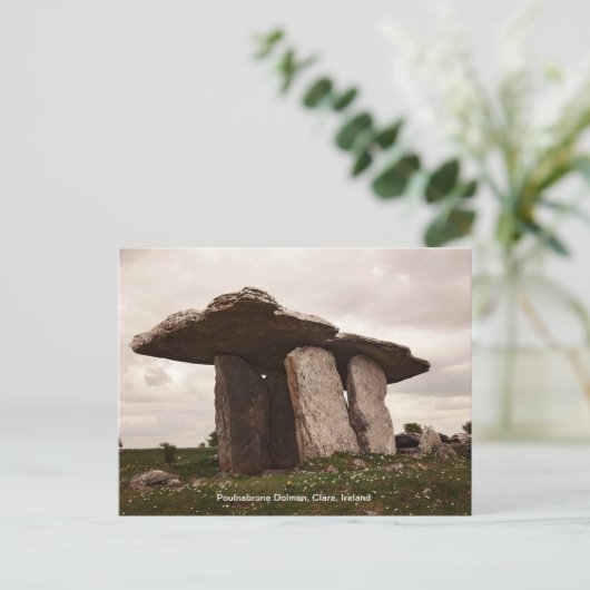 Poulnabrone Dolmen Portal Tombe Irlande Carte post (Debout devant)