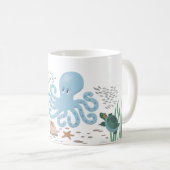 Poulpe 11 onces. tasse (Devant droit)