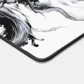 Poulpe Kraken Fluide Encre Abstraite (Coin)
