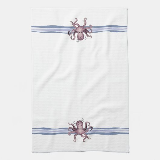 Poulpe - serviette de cuisine (Vertical)