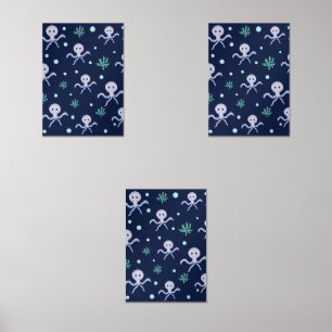 Poulpe sous la mer motif pour enfants