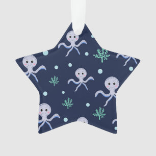 Poulpe sous le motif pour enfants de la mer