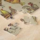 Poultry Rooster Chicken country  art Legpuzzel (Zijkant)