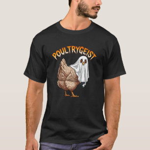 Poultrygeist Grappige Halloween Kip Geest Kledij T-shirt