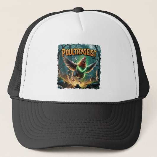 Poultrygeist illustratie Combo Creature Grappig Trucker Pet (Voorkant)