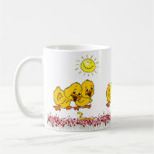 Poumon jaune Floral ver soleil Mug (Gauche)