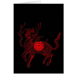 Poumon propice chinois antique mA de cheval de