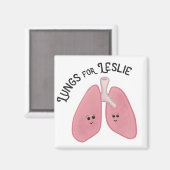 Poumons pour Leslie Refrigerator Magnet (Recto/Verso)