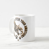 Pounce Fierce Collection–Motivation for Cat Lovers Koffiemok (Voorkant links)