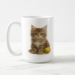 Pounce in behandeling bij Maine Coon Kitten Koffiemok
