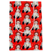 Poupée de sac avec marguerites sur Pois (Devant)