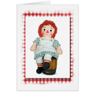 Poupée de sac d'anniversaire sur baril