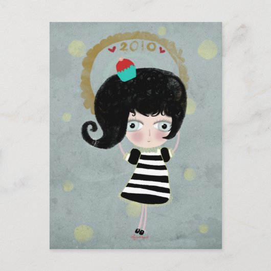 Poupée delicious cupcake crepy doll 2010 briefkaar briefkaart (Voorkant)