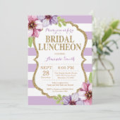 Poupée et or nuptiale Invitation Florale (Debout devant)