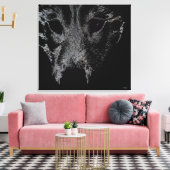 Poupée Husky Imprimé Toile de loup de loup Husky I (Insitu(Salon))