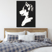 Poupée Husky Imprimer Sibérie Husky Chien toile Im (Insitu(Chambre))