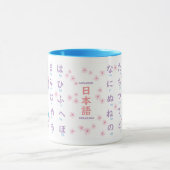 Poupée japonaise Hiragana Kokeshi et Sakura Mug (Centre)