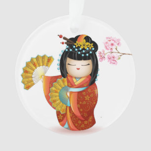 Poupée japonaise précieuse Kokeshi
