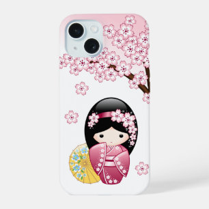 Poupée Kokeshi de printemps - Geisha japonaise mig