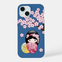 Poupée Kokeshi Printemps - Cute Geisha Japonaise s
