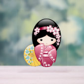 Poupée Kokeshi Printemps - Cute Japonaise Geisha G (Neutre)